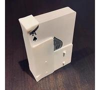 ZQION Pocket King Magic Tricks Full 52 Card Pocket Index Device The Named Card Appearing in Hand Stage Illusions Magician Gimmicks Mental Magic Props