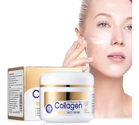 ZQITONE Collagene Anti-Rughe Crema Notte per Viso con Collagene e Minerali Marino-Anti Invecchiamento, Nutriente e Idratante Crema Viso Crema Giorno 100g (Yellow, Normal)