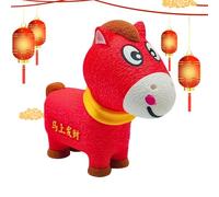 Zqkimzi Animale Stampato in 3D | Giocattolo per il Nuovo Anno con Bocca Girevole | Decorazione per l'Anno del Cavallo 2026 | Per Casa Ufficio Scrivania Compleanno Bambini Adulti Ragazzi Ragazze Calza