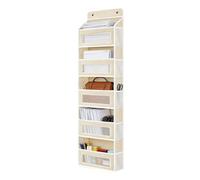 Zqkimzi Back Door Rack, Vertical Hanging Storage System, Shelf Unit with Multi Pockets, Space Saving Wall Mounted Storage Rack, Pantry Holder with Modern Style, Home Organizer for Kitchen Dorm