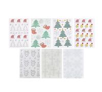 Zqkimzi Christmas Rhinestone Stickers, Rhinestone Face Decals, Face Gem Stickers, Rhinestone Christmas Gems, Set Of 7 Sheets Of Christmas Face Jewels For Festive Appearance At Parties And Carnivals
