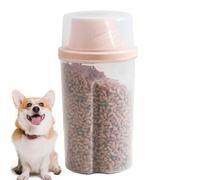 Zqkimzi Contenitore ermetico per alimenti per animali domestici, dispenser per snack per cuccioli da 1000 ml, perfetto per conservare cibo secco a casa, viaggi e avventure all'aria aperta, mantiene il