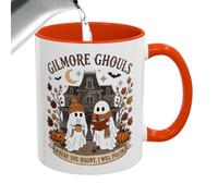Zqkimzi da caffè di Halloween in Ceramica Divertente 350 ml da Tè e Bevande | Mug Halloween da tè del pomeriggio per casa, appartamento, ufficio, scuola, fattoria, caffè, ristorante, hotel, famiglia,