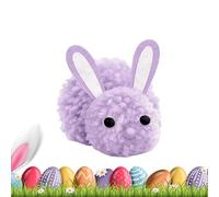 Zqkimzi Easter Bunny Craft - Easy DIY Rabbit Plush, Build a Bunny Easter Kit with Decorations, Fun Party Favors, Classroom Reward Activity, Spring Holiday Arts and Crafts Supplies for Children