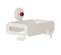 Zqkimzi Foldable Trash Bag Holder, Wall Mount Garbage Rack, Clip on Support Frame, Compact Storage Design, White Unit Medium Size, Excellent for Kitchen, Rv, Garden, Trailer, Camping, Outdoor Parties