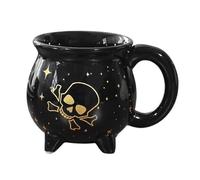 Zqkimzi Halloween Mug, Fun Fall Coffee Cup, Witchy Themed Drinkware, Sturdy Ceramic Design with Seasonal Table Decor for Apartment, Restaurant, Farmhouse, Kitchen, Counter, 5.12x3.74 inches