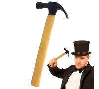 Zqkimzi Hammer Toy Trick, Rubber Prop, Appearing Vanishing Effect, Role Play Gimmick, Gag Toy for Parties, Carnivals, Photography, Entertainment, Indoor And Outdoor Use, Black Brown