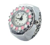 Zqkimzi Interactive Ring Watch, High-Accuracy Women's Watch Ring, Vintage Innovative Clock with Precise Timekeeping for Family Friends Colleagues Birthday Mothers Day Valentines, 17g