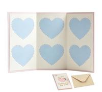 Zqkimzi Love Postcard Set, Thank You Greeting Card, Romantic Handwritten Style Message Card with Envelope Design, Lightweight Paper Gift Cards Minimal Style, Birthday Use for Family