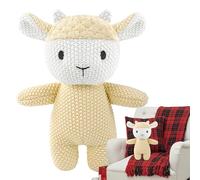 Zqkimzi Lucullan Stuffed Animals, Crocheted 3d Soft Hugging Doll, Cute Plush Toys with Soft Fabric, Handmade Crocheted Doll, Stuffed Animals with Adorable Design, Gift for Family Children