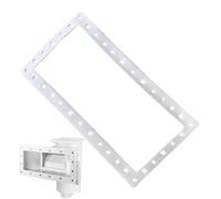 Zqkimzi Pool Skimmer Gasket, Wide Mouth Seal, Ground Swimming Pools, Flexible Durable Spa Replacement Part for Leak Prevention Maintenance Repair Filtration Support, White, 35x19cm