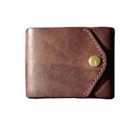 Zqkimzi Portable Slim Wallet, Compact Bifold Card Holder, PU Leather