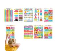 Zqkimzi Poster Educativi Per Scuola Materna - Tavola Scienze Naturali | Set Apprendimento 15 Pezzi Genitori Homeschooling Bambini Educazione Speciale Centro Risorse