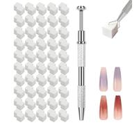 Zqkimzi Sponge Set, Nail Sponge Kit, Nail Sponges, Gradient Nail Sponge, 100-piece Nail Sponge Set For, Color Gradient Effects, And nail arts With Easy-to-use Claw Grabber