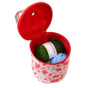 Zqkimzi Yarn Storage Bag, Portable Tote Pouch for Crochet Organization, Craft Accessories for Woolen, Yarn Ball, Needle, Button, Thread Box, Key, Oxford Fabric