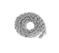 ZqlDDayUP 9 mm corda collana a catena Twist 18K placcato oro laboratorio diamante Iced Out pesante corda collana gioielli Hip Hop per gli uomini le donne