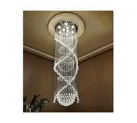 ZQNDFAC Design Unico Lampadario di Cristallo Lungo Compatibile con Scala Lampadario di Design di Lusso Plafoniera Moderna Elegante e Rustica Moda