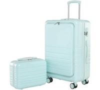 ZQNDFAC Novità Set di valigie da 2 pezzi Valigia rigida con ruote girevoli Bagagli da viaggio durevoli Carry On ABS + PC Spinner Trolley Valigia da Viaggio