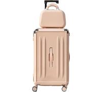 ZQNDFAC Novità Set di valigie da 2 pezzi Valigia rigida per PC con ruote girevoli Trolley da viaggio portatile Custodia per trucco multifunzione Valigia da Viaggio