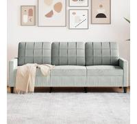 ZQQLVOO Divano in tessuto di velluto a 3 posti con struttura in metallo, comodo comfort di seduta, divano dal design moderno con imbottitura spessa per il relax, la televisione e gli ospiti