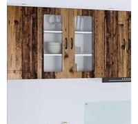 ZQQLVOO Kalmar - Spazzola frontale in legno anticato, 80 x 31 x 80 cm