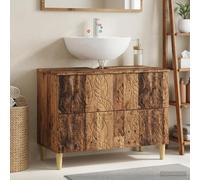 ZQQLVOO Mobile per lavabo Delft, in legno anticato, 82 x 41 x 59 cm, in | Resistente all'umidità, forma compatta, più scomparti, design moderno, superficie facile da pulire