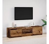 ZQQLVOO Mobile TV con LED Vecchio Legno TV Armadio TV Mobile Mobile Mobile pensile Credenza soggiorno 162.5x34x40 cm Legno Sintetico