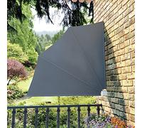 ZQQLVOO Protezione per la privacy, per il balcone, dal vento, per il giardino, pieghevole, per il balcone, grigio, 140 x 140 cm