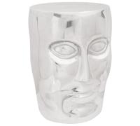 ZQQLVOO Sgabello in alluminio scandinavo con design minimalista, 33 x 33 x 45 cm, versatile come tavolino o sgabello per interni ed esterni, stabile e leggero