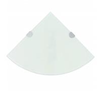 ZQQLVOO Sospese mensole decorative Mensole Scaffale Angolare con Supporto in Cristallo Vetro Chiaro 25x25 cm per camera da letto, soggiorno, cucina, ufficio a casa, lavanderia