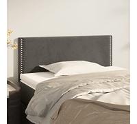 ZQQLVOO Testata della camera da letto Testiera letto matrimoniale Testiera letto singolo Testiera Grigio Scuro 80x5x78/88 cm in VellutoAdatto per camera degli ospiti, cottage