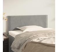 ZQQLVOO Testata della camera da letto Testiera letto matrimoniale Testiera letto singolo Testiera Grigio Chiaro 90x5x78/88 cm in VellutoAdatto per camera degli ospiti, cottage