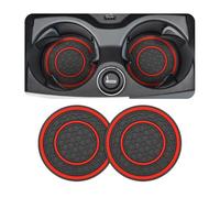 ZQRHHWINY 2 pièces Sottobicchieri Auto, per Ford Everest/B-Max/C-Max Impermeabili Sottobicchieri Auto Resistenti alle Alte Temperature Inserto Sottobicchieri,C