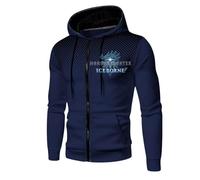 ZQURVO Felpe con Cappuccio da Uomo per Monster Hunter, Felpe in Pile con Cerniera, Giacca a Maniche Lunghe con Cerniera, Felpa Casual Invernale Calda Cappuccio per Corsa Escursionismo,Blue2-m