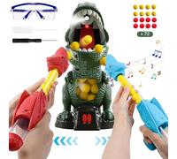 ZQX Movimento Dinosauro Giocattolo di Tiro per Bambini Con spray Tiro al Bersaglio Include 2 Pistole Giocattolo 72 Proiettili, per 5 6 7 8 9+ Anni Ragazzi e Ragazze Giocattolo Regalo Natale Compleanno
