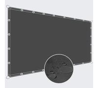 ZQXFZ Telo Ombreggiante Occhiellato 240x120cm Poliestere Densità 160g/㎡） Tenda Parasole Esterno telo Frangi-vista -Grigio Scuro.