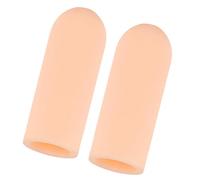 Zqxnt 2pcs Morbido Elastico Dita Protezioni Resistenti Ergonomiche Maniche Per La Digitazione Cura Sportiva Maniche Ergonomiche, Illumina il tono della pelle, Taglia unica