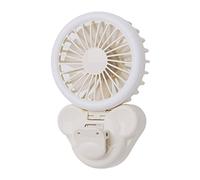 Zqxnt 3 Velocità USB Ricaricabile Desktop Clip Fan Luce Desktop Palmare Piccolo Live Night Multi-Funzione Ventilatore Portatile Pieghevole Per Borsa Ricaricabile Raffreddamento Esterno