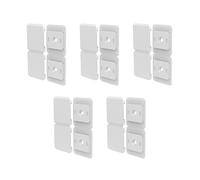 Zqxnt 5 ganci adesivi da parete per mensola in filo metallico, fissaggio adesivo per cucina, bagno, gadget per la casa, organizer adesivi elettronici