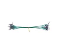 Zqxnt 50 pz/set filo di acciaio inossidabile leader lenza da pesca con gancio girevole collegamento esche rig o amo pesca