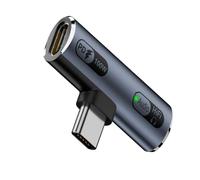 Zqxnt Adattatore USB portatile 2 in 1 per cuffie da USB a cuffie e ricarica tipo con 100 W adatto ai viaggi