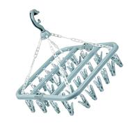 Zqxnt Appendiabiti pieghevole extra spesso, capacità 32 ganasce, ideale per la lavanderia, soluzione di stoccaggio per interni ed esterni, stendibiancheria pieghevole per piccoli spazi