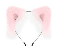 Zqxnt Artigianato Peloso Peluche Orecchie di Gatto Fascia per Capelli Puntelli di Ruolo Puntelli Copricapo Per Compleanno Feste a Tema Festival Festival Incontro Donne Copricapo