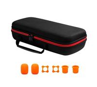 Zqxnt Borsa da viaggio per microfono, custodia protettiva per doppio microfono, antiurto, con anelli antiscivolo, coperture in spugna per canto