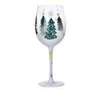 Zqxnt Calice per bevande a tema natalizio unico sofisticato Flute da champagne a stelo alto bicchiere per bevande per feste stagionali