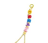 Zqxnt Colorful Lettera Bead Bag Charm Design Individualizzato Borsa Pendente Appeso Per Dichiarazione Alla Moda Alla Moda E Stili Unici Lettera Colorata Bead Portachiavi