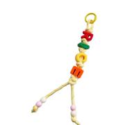 Zqxnt Colorful Lettera Bead Bag Charm Design Individualizzato Borsa Pendente Appeso Per Dichiarazione Alla Moda Alla Moda E Stili Unici Lettera Colorata Bead Portachiavi