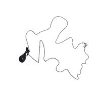 Zqxnt Elegante collana con ciondolo a forma di bottiglia, accessorio progettato per gli appassionati di moda moderni, collana dichiarazione di festa