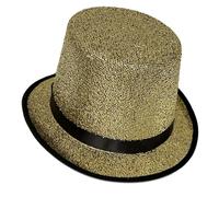 Zqxnt Fedora Cappello a cilindro Blingbling a tesa corta Dress Up Cappello da mago per sfilata, spettacoli teatrali, carnevale, vacanze, Fedora per gli uomini