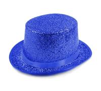 Zqxnt Fedora Cappello a cilindro Blingbling a tesa corta Dress Up Cappello da mago per sfilata, spettacoli teatrali, carnevale, vacanze, Fedora per gli uomini